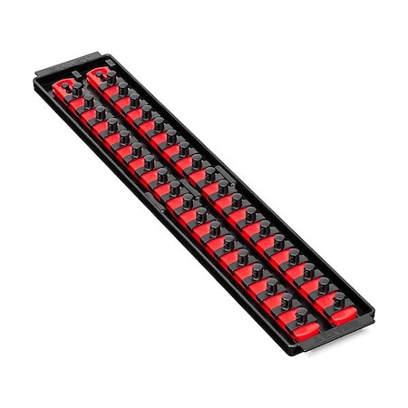 Ernst Manufacturing SocketTray, Red, Plastic, 195/8in, 1PK 8453