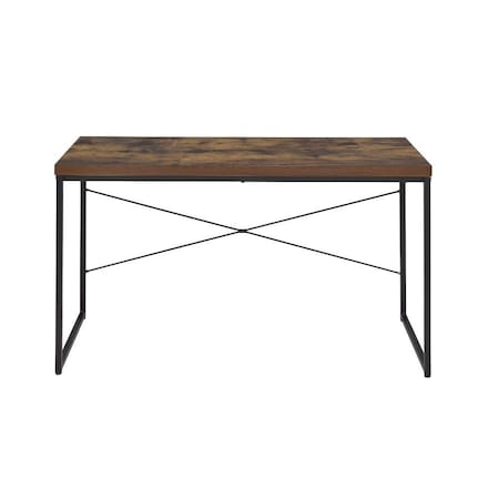 Homeroots 47" Brown and Black Computer Desk 286419