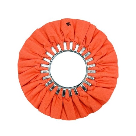 Renegade Products Usa 10" N5 Predator Airway Buffing Wheels, 20-Ply, Orange, No Center Plate FAW10X3N5-20P86OT