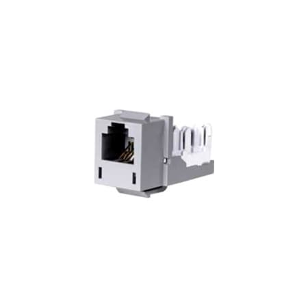 Hubbell Premise Wiring Hubbell Xcelerator HXJUGY Cat.4 Jack - 1 Pack - 1 x RJ-25 Network Female - Gray HXJUGY