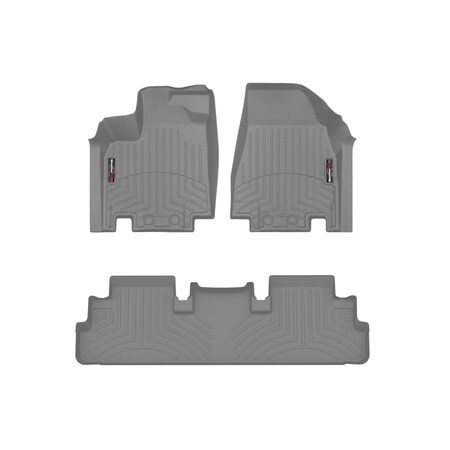 Weathertech Grey, Front and Rear Floorliners 461698-1-2