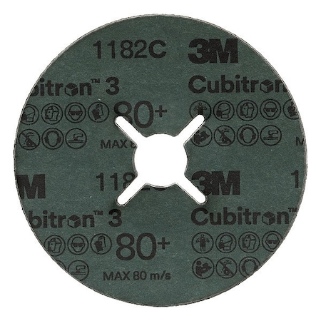 3M Cubitron Fiber Disc, Ceramic, 9 1/8 in Dia., PK25 7100349565
