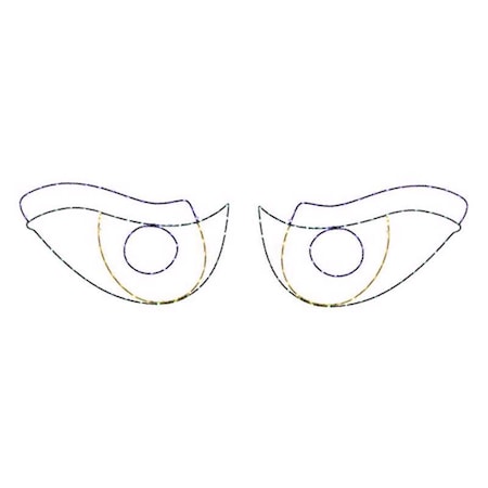 Celebrations Halloween LED Prelit Scary Eyes Window Silhouette Halloween Decor 14-03039A