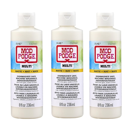 Mod Podge Multi Sealer, 8oz., Matte, 3PK CS27687