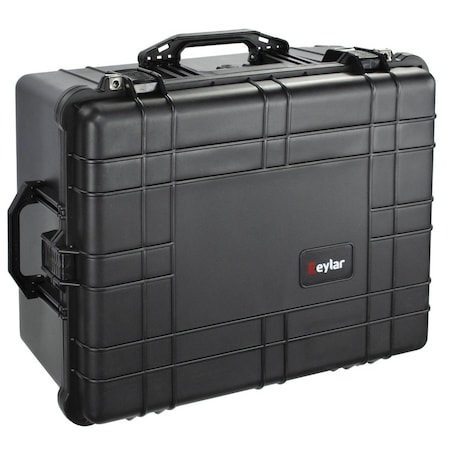 Eylar XL 24.64in Protective Gear Roller Case Waterproof w/ Foam Black SA00006