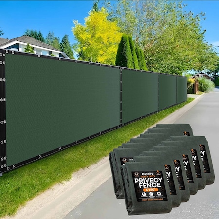 Xpose Safety Privacy Fence Screen 6ft x 50ft, Green, 12PK PS-650G-12-X