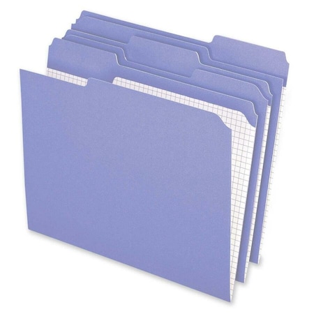 Pendaflex Two-Ply- Reinforced File Folders- 1/3 Cut- Top Tab- Letter- Lavender- 100/Box, 100PK R15213LAV