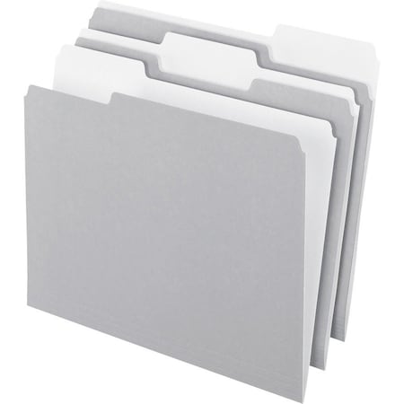 Pendaflex FOLDER, LTR, 1/3, SGL, 11PT, GRY, 100PK 15213GRA