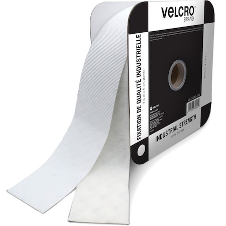 Velcro Brand reg Industrial Fastener Tape, White VEK30082