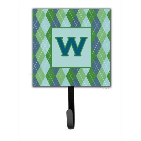 Carolines Treasures Letter W Initial Monogram - Blue Argoyle Leash Holder Or Key Hook CJ1020-WSH4