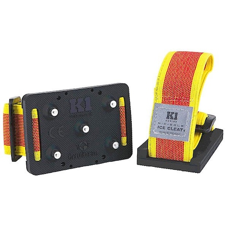 K1 Series Traction Device, Mid-Sole Coverage, Strap-On, Tungsten Carbide, Stud, Fits Shoe Size Universal V8770160-O/S