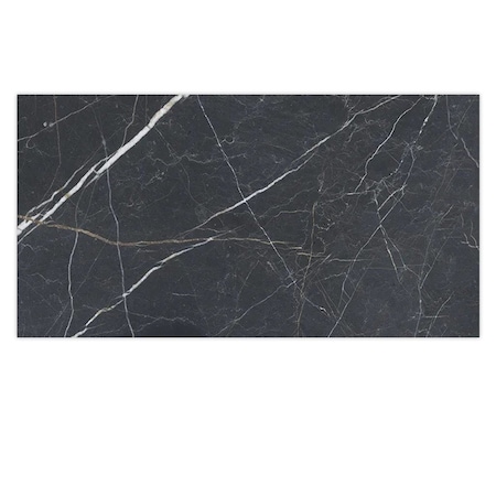 Apollo Tile 24 x 48 in. Matte Charcoal Black Porcelain Large Format Wall and Floor Tile 15.5 sq ft/case, 2PK IMP88VANBK2448