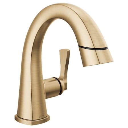 Delta Stryke: Single Handle Pull Down Bathroom Faucet 577-CZPD-PR-DST
