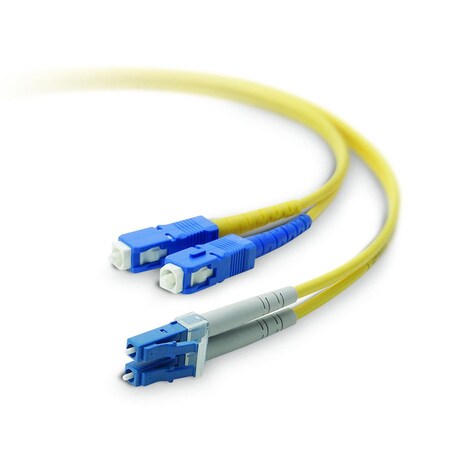 Belkin Duplex Fiber Optic Cable Lc/Sc;8.3/125; 50 Meters F2F802L7-50M