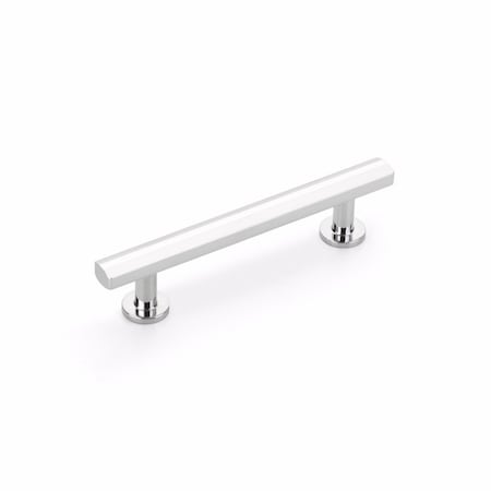 Schaub 4in Center to Center Heathrow Cabinet Pull Polished Chrome Finish 553-26