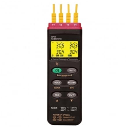 Sper Scientific 4 Channel Datalogging Thermocouple Probe Thermometer SP467180