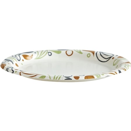 Boardwalk Deerfield Printed Paper Plates, 6" Dia, Coated/Soak Proof, PK1000 BWKDEER6PLT