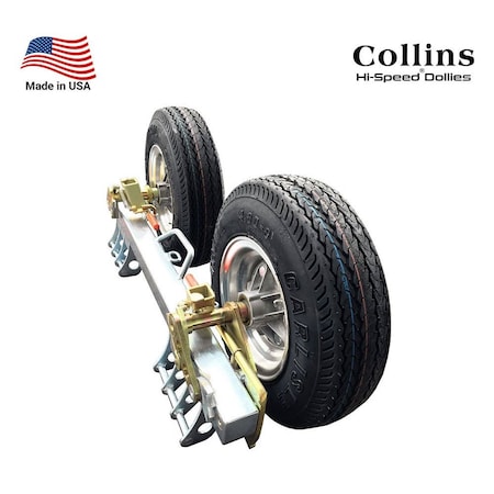 Mytee Products Hi-Speed Towing Dolly Pro Set w/ 5.70 in Diameter Tires, Cross Rails - 4,280 lbs MP-HSD-P5D