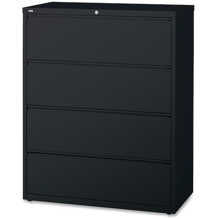 Hirsh 30" W 4 Drawer Lateral File Cabinet, Black, A4/Legal/Letter 14977
