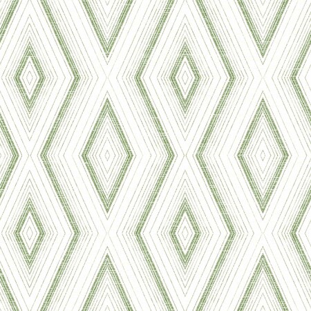 Chesapeake Santa Green Green Geometric Wallpaper 3120-13662
