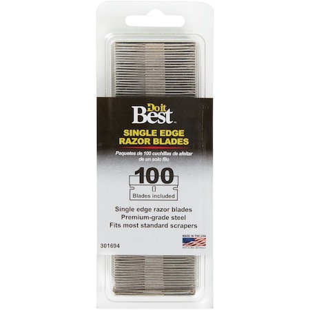 Do It Best Single Edge Razor Blades, 100PK SEB100VP-DIB