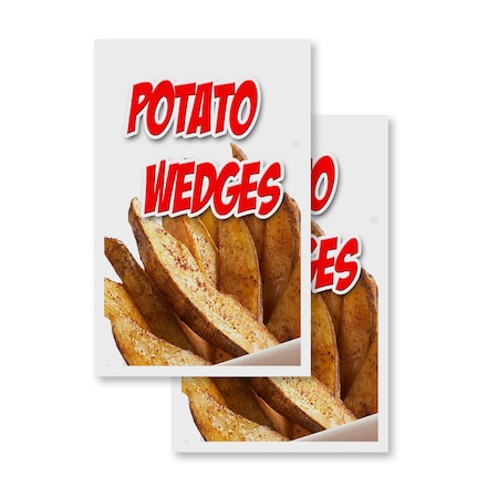Signmission Potato Wedges, Vinyl Decals Only 24 Inch x 36 Inch, Vinyl Decal, 2PK DSB-2436-2PACK-Potato Wedges