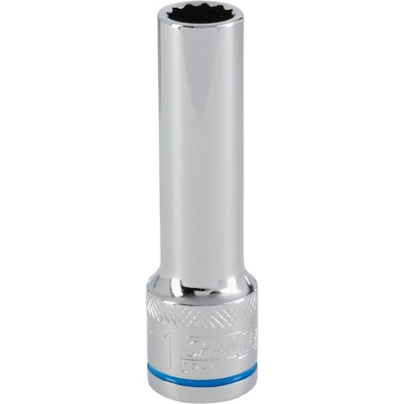 Channellock 1/2'' Drive 11 mm 12-Point Deep Metric Socket 302847