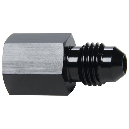 Allstar Performance 4AN Male to 0.125 in. NPT Gauge Port Straight Fitting Gauge Adapter, Black Anodize ALL50202