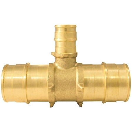 Conbraco Apollo Valves Expansion Series Pipe Tee, 1 x 1/2 in, Barb, Brass, 200 psi Pressure EPXT1112