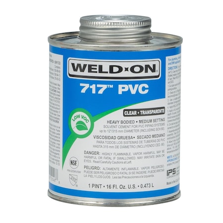 Weld-On 717 Clear Cement For PVC 16 fl. oz. 10147