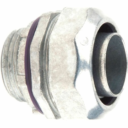 Dottie Conduit Fitting Connector, 1-1/4 in, Threaded, Die Cast Zinc, Zinc Plated LT125