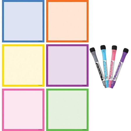 Teacher Created Resources Colorful Dry-Erase Magnetic Square Notes TCR77406