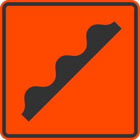 Lyle Speed Bump Graphic, 24x24, Diamond Grade, Orange G-12595-DG_24x24