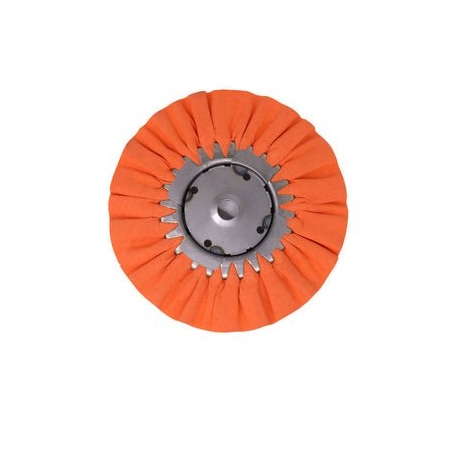 Renegade Products Usa 9 Inch, Orange, 5/8" Center Plate Case Pack Airway Buffing Wheels, Bulk Deal, 5PK FAW958OTX5PAK