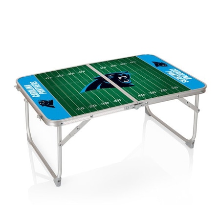 Picnic Time Family Of Brands Carolina Panthers - Concert Table Mini Portable Table, (Charcoal Wood Grain) 843-00-141-054-2