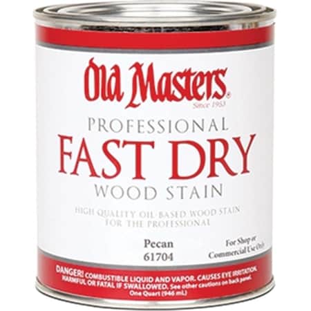 Old Masters 61704 Pecan Fast Dry Wood Stain 1 Quart 207193
