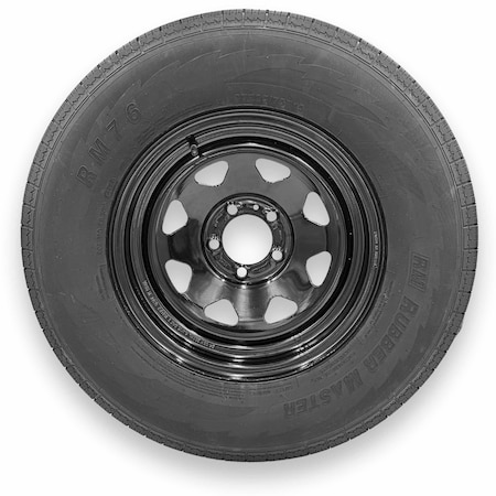 Rubbermaster - Steel Master ST225/75R15 8 Ply 5 On 4.5 Bolt, Black Wheel Assemblies 599332BLK