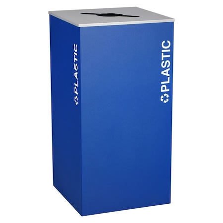Ex-Cell Kaiser 36 Gallon Plastic Recycling Bin, Royal RC-KD36-PL RYX