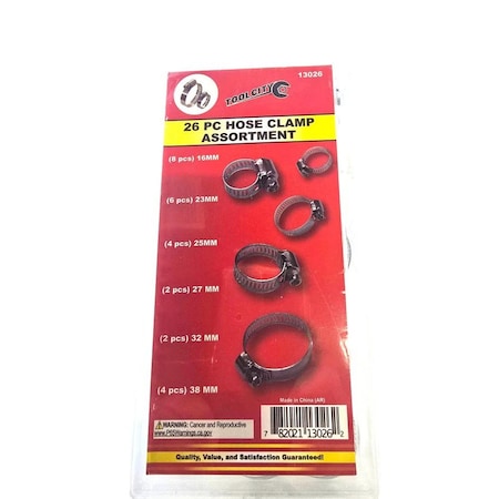 Tool City 26 PIECE HOSE CLAMP ASSORTMENT 13026