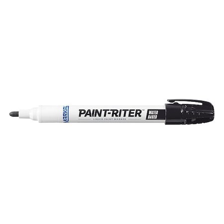 Markal Paint Marker, Medium Tip, Black Color Family, Paint 97403G