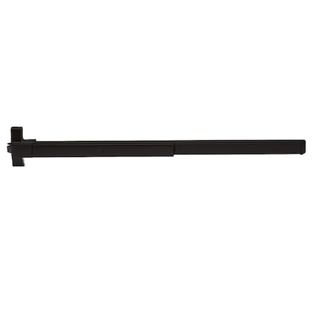 Trans Atlantic VR531 Series Black Grade 1-Commercial 48 in. Fire Rated Surface Vertical Rod Panic Exit Device ED-FVR531XL-BK