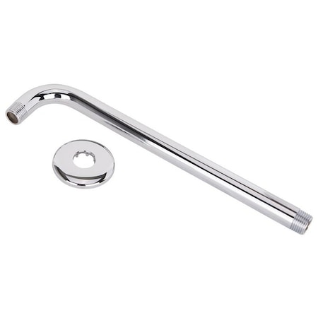 Boston Harbor Shower Arm, 1/2-14 Connection, Threaded, 2.75 in L, Stainless Steel, 90 deg B1180CP