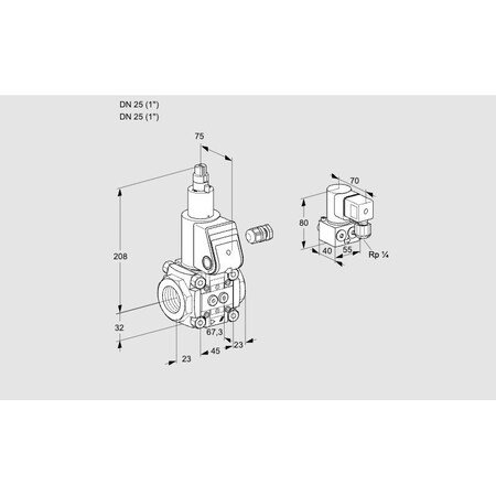 Honeywell Kromschroder VAS125R/LW KS88017986