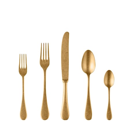 Mepra Vintage Flatware Set - 5 Pieces - Gold 1097VI22005