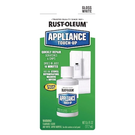 Rust-Oleum Specialty Gloss White Appliance Epoxy Touch, Gloss White, 0.6 oz Bottle, 6PK 203000