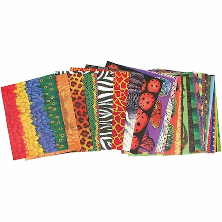 Roylco Craft Paper Creatures and Animals Value Pack, 8.5" x 11", PK96 15198