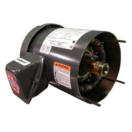 U.S. Motors Motor, 3/4HP, 1750/1435rpm, 56, 60/50Hz, 208- E183