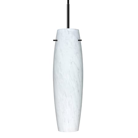 Besa Lighting Besa Suzi 11 Pendant, Carrera, Black Finish, 1x 9W MAX E26 Base 1JT-412119-LED-BK