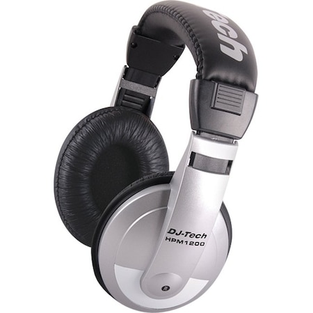Dj Tech Multi-Purpose Headphones w/Ultra-wide frequency response w/1/8-in TRS Stereo Jack plus 1/4 adapter HPM1200