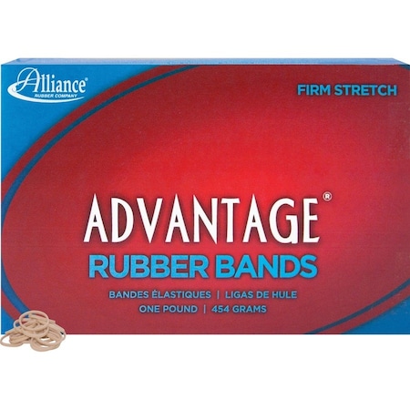 Alliance Rubber Alliance Advantage Rubber Bands, Size No 8, 7/8" x 1/16", Natural, 1 lb. Box 26085